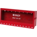 Brady 12 Padlock Lockout Station Metal Wall Lock Box Large Made of Powder Coated Steel METAL WALL LOCK BOX, LARGE