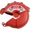 Brady Red 2-Lock ABS Gate Valve Lockout with 9.65 mm Shackle Diameter CGV-7