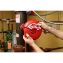 Brady Red 2-Lock ABS Gate Valve Lockout with 9.65 mm Shackle Diameter CGV-7