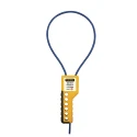 Martindale Yellow 6-Lock Lockout Steel Cable Lockout 4 mm CABLOK3BL