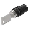 EAO IP65 Keylock Switch, 5A Current, 2-Position Latching, Standard Key, Square Bezel