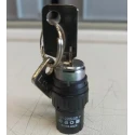 EAO IP65 Keylock Switch, 5A Current, 2-Position Latching, Standard Key, Square Bezel 