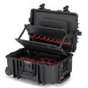 Knipex Robust45 Shockproof Dustproof Waterproof Plastic Tool Case 263x609x428 mm 45 Litres Load Capacity 35 kg 00 21 37 LE