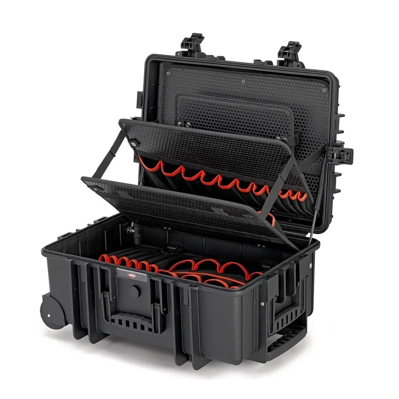 Knipex Robust45 Shockproof Dustproof Waterproof Plastic Tool Case 263x609x428 mm 45 Litres Load Capacity 35 kg 00 21 37 LE