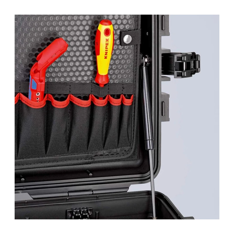 Knipex Robust45 Shockproof Dustproof Waterproof Plastic Tool Case 263x609x428 mm 45 Litres Load Capacity 35 kg 00 21 37 LE