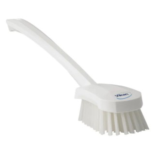 Vikan Hard Bristle White Scrubbing Brush 36 mm Bristle Length Polyester Bristle Material 41865