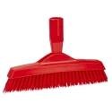 Vikan Hard Bristle Red Crevice Scrubbing Brush, 40 mm Bristle Length, Polyester Bristle Material 70404