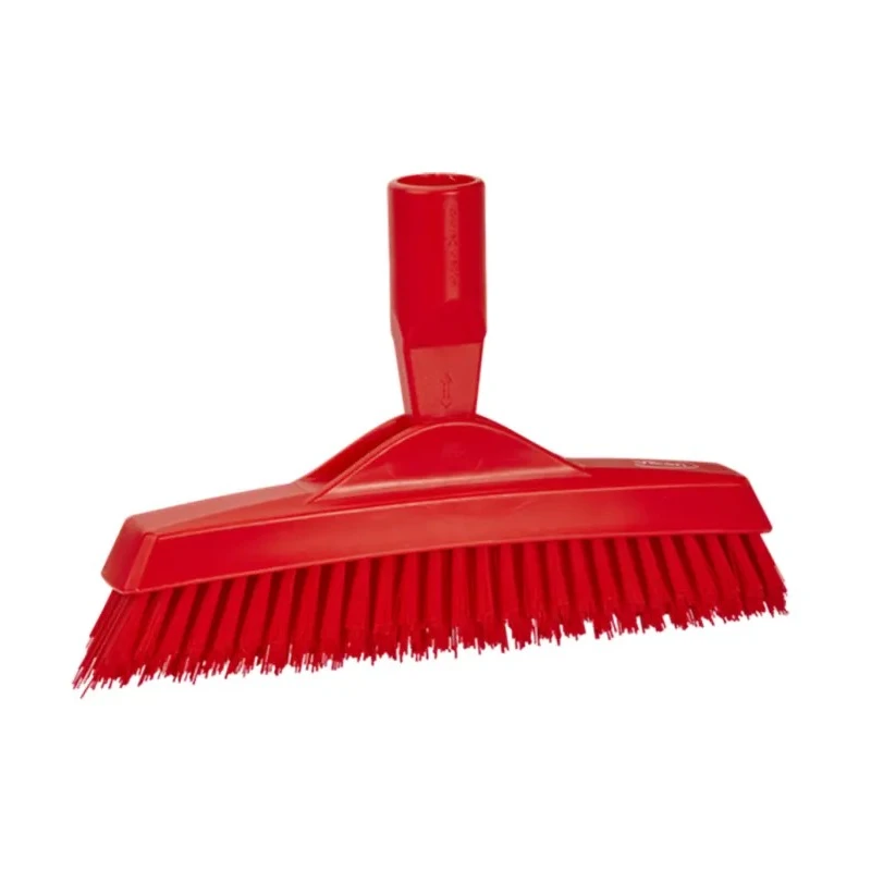Vikan Hard Bristle Red Crevice Scrubbing Brush, 40 mm Bristle Length, Polyester Bristle Material 70404