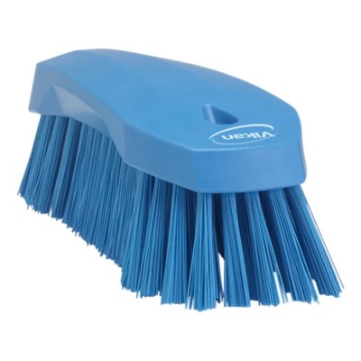Vikan Multi-Purpose Hard Bristle Blue Hand Scrubbing Brush, 36 mm Bristle Length, Polyester Bristle Material 38903