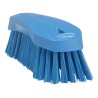 Vikan Multi-Purpose Hard Bristle Blue Hand Scrubbing Brush, 36 mm Bristle Length, Polyester Bristle Material 38903