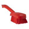 Vikan Hard Bristle Red Scrubbing Brush, 36 mm Bristle Length, Polyester Bristle Material 41924