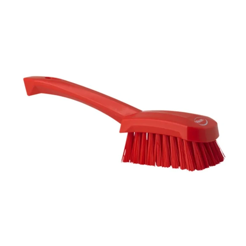Vikan Hard Bristle Red Scrubbing Brush, 36 mm Bristle Length, Polyester Bristle Material 41924