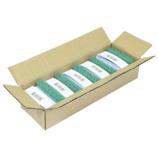RS PRO Hard Bristle White Scrubbing Brush Green Polyester Bristle Material 270mm Width 95mm Depth 178-7660