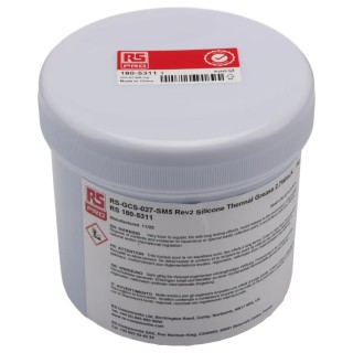 RS PRO Silicone Thermal Grease 1 kg Pail Thermal Conductivity 2.7 W/m·K -30°C to 230°C GCS027SM5
