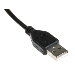 RS PRO IC Socket USB Cable Male USB Type A to Male USB Type A USB 2.0 Black 3 m 182-8484