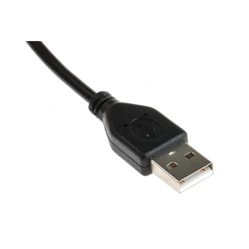 RS PRO IC Socket USB Cable Male USB Type A to Male USB Type A USB 2.0 Black 3 m 182-8484
