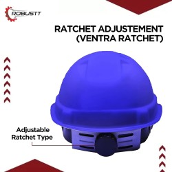 Buy Robustt X Shree JEE Safety Helmet Ratchet Blue (Pack Of 50)