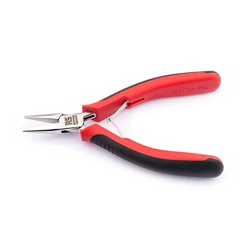 RS PRO Long Nose Plier Serrated 130mm Overall Length 25mm Jaw Stainless Steel MicroMax Softgrip Handles 182-9797