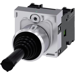 Siemens SIRIUS ACT 3SU11 2-Axis Round Momentary Joystick SPDT Silver Alloy Contacts 500V AC 10A 3SU1150-7AC88-1NA0
