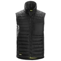 Snickers Black Water Resistant Work Waistcoat Bodywarmer, Size L, Polyester / Polyamide 45120404006