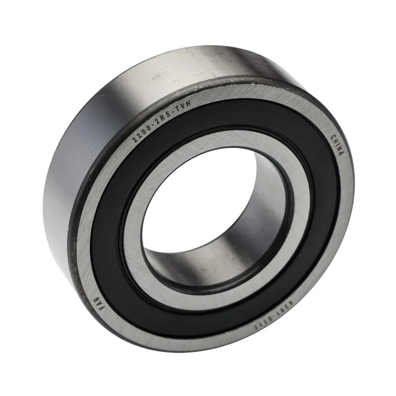 FAG Self-Aligning 2 Row Ball Bearing 40 mm ID 80 mm OD 23 mm Race Width Sealed Plastic Cage Steel Balls 2208-2RS-TVH