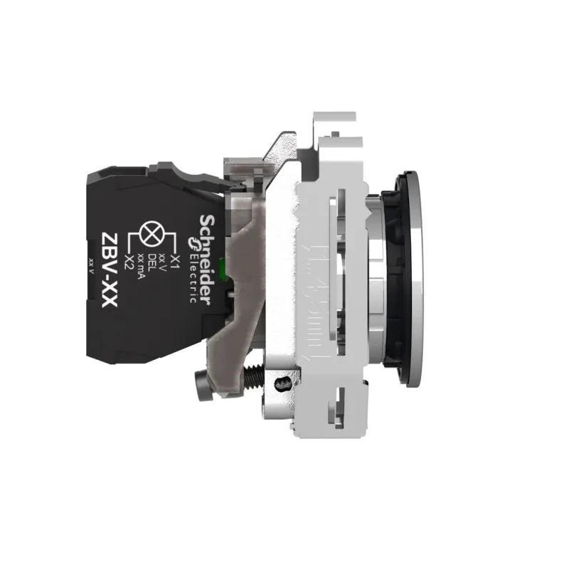 Schneider Electric Flush White LED Pilot Light Harmony Series, 264V AC, 14mA, 30 mm Cutout, IP69 IP67 IP66, Round XB4FVM1