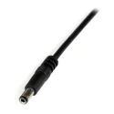 StarTech.com USB 2.0 Male USB 2.0 Type A to Male Barrel Power Cable Black PVC Jacket 1 m USB2TYPEN1M