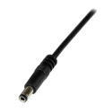 StarTech.com USB 2.0 Male USB 2.0 Type A to Male Barrel Power Cable Black PVC Jacket 1 m USB2TYPEN1M