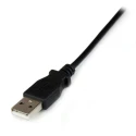StarTech.com USB 2.0 Male USB 2.0 Type A to Male Barrel Power Cable Black PVC Jacket 1 m USB2TYPEN1M