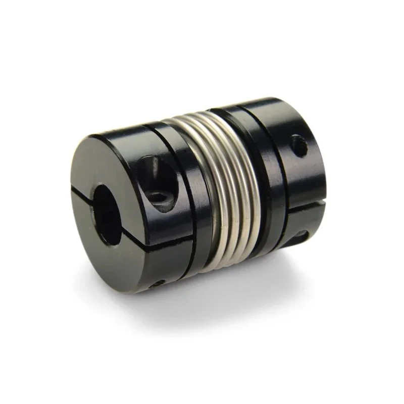Ruland Flexible Bellows Coupler 15 mm OD 6 mm Bore x 5 mm Bore, 27.2 mm Length, Aluminium Clamp Style MBC15-6-5-A
