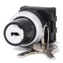 RS PRO 2-position Key Switch Head Latching 22mm Cutout IP65 Rated 30° Angle 188-1149
