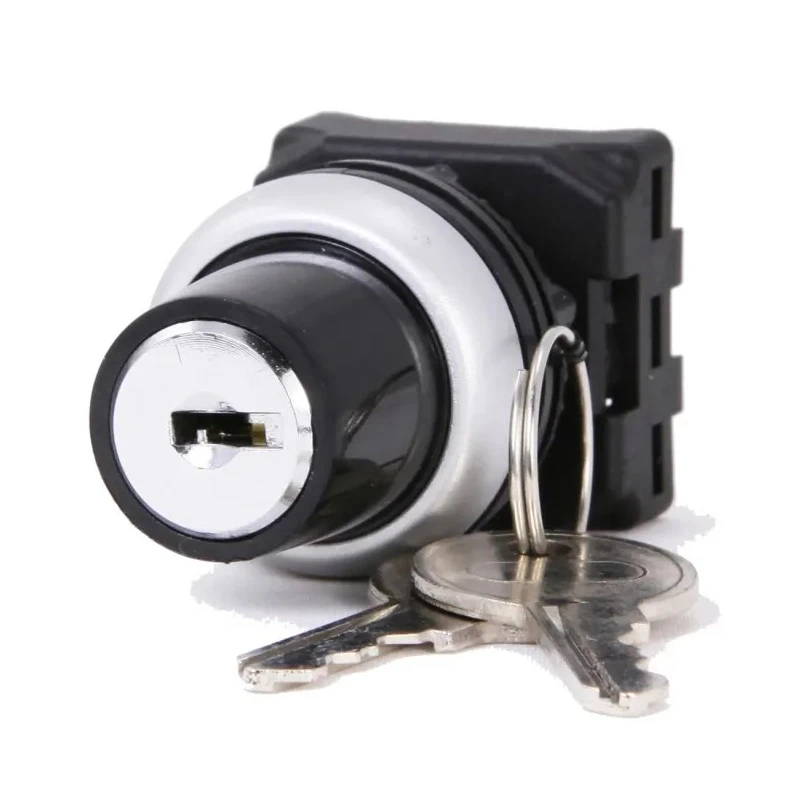 RS PRO 2-position Key Switch Head Latching 22mm Cutout IP65 Rated 30° Angle 188-1149