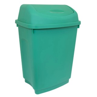 RS PRO 50L Green Flip Plastic Waste Bin 50 Litres Capacity, Flip Lid, 600mm Height 178-7698