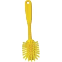 Vikan Yellow Scrubbing Brush, Polyester Bristle Material, 23mm Bristle Length 42376