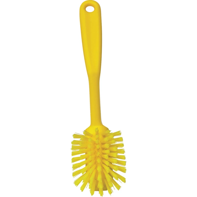 Vikan Yellow Scrubbing Brush, Polyester Bristle Material, 23mm Bristle Length 42376