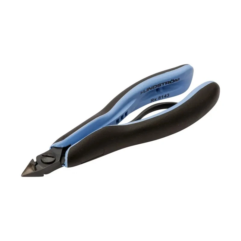 Lindstrom Ultra Flush ESD Safe Cable Cutter 135.5mm Length 10mm Jaw Width Thermoplastic Grip RX 8145