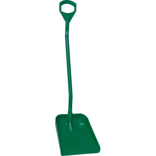 Vikan Ergonomic Shovel Green Polypropylene Blade Width 340 mm Handle Length 1310 mm 56012