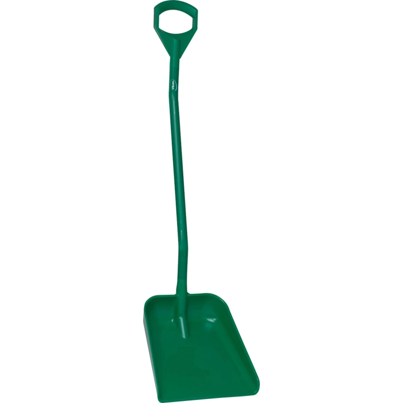 Vikan Ergonomic Shovel Green Polypropylene Blade Width 340 mm Handle Length 1310 mm 56012