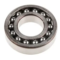 FAG 30 mm ID 2 Row Self-Aligning Ball Bearing Polyamide Cage Steel Balls 1206-TVH-C3