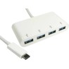 RS PRO 4 Port USB 3.1 USB Hub, USB Powered, 150 mm Cable Length 192-4707