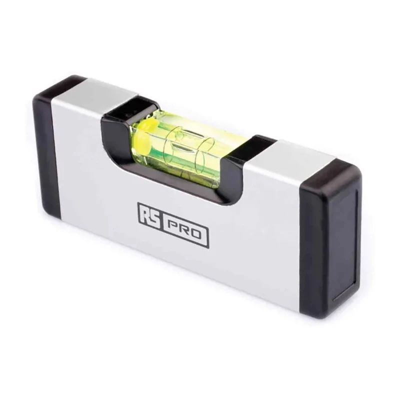 RS PRO 120 mm Aluminium Magnetic Pocket Level 0.5 mm/m Accuracy 194-4705