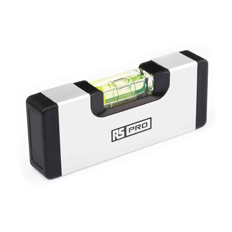 RS PRO 120 mm Aluminium Magnetic Pocket Level 0.5 mm/m Accuracy 194-4705