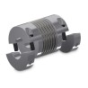 Huco Flexible Coupler 66 mm OD 32 mm Bore 89 mm Length Clamp Style 593.66.5858
