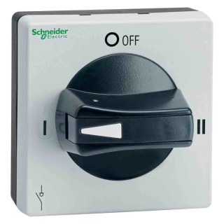 Schneider Electric Grey, Black Rotary Handle 2.56 in TeSys Series VLSH2S5BC