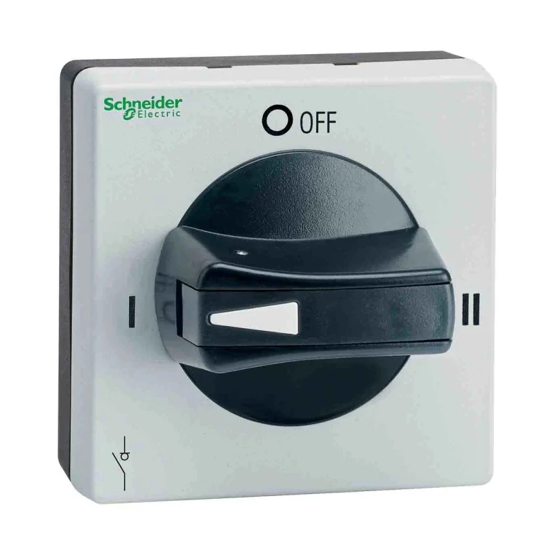 Schneider Electric Grey, Black Rotary Handle 2.56 in TeSys Series VLSH2S5BC
