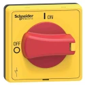 Schneider Electric Red and Yellow Rotary Handle 1.89 in Length, IP65 Protection, TeSys Series VLSH4S5R
