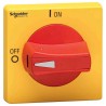 Schneider Electric Red, Yellow Rotary Handle 2.56 in TeSys Series VLSH2H5R