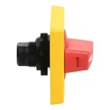 Schneider Electric Red, Yellow Rotary Handle 2.56 in TeSys Series VLSH2H5R