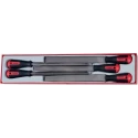 Teng Tools 5-Piece Hand File Set with Bi-Material Handle, 53 mm Length, 120 mm Width TTXF05