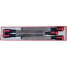 Teng Tools 5-Piece Hand File Set with Bi-Material Handle, 53 mm Length, 120 mm Width TTXF05